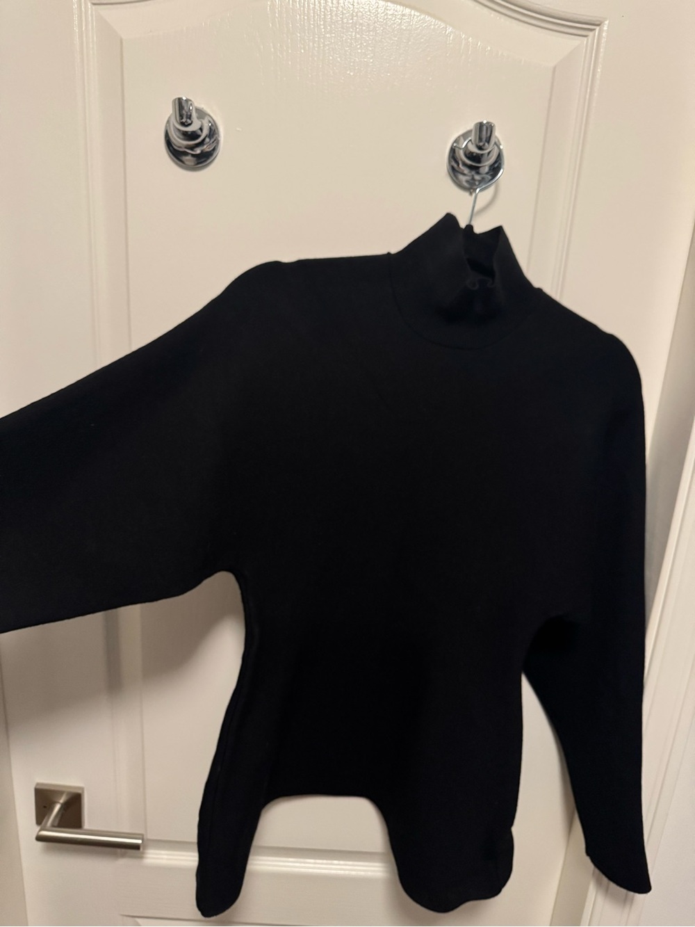 Aritzia Babaton Formation Turtleneck - Black Mock Neck Long Sleeve knit sweater - Picture 3 of 6